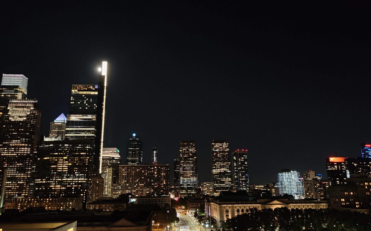 Skyline de Philadelphie de nuit