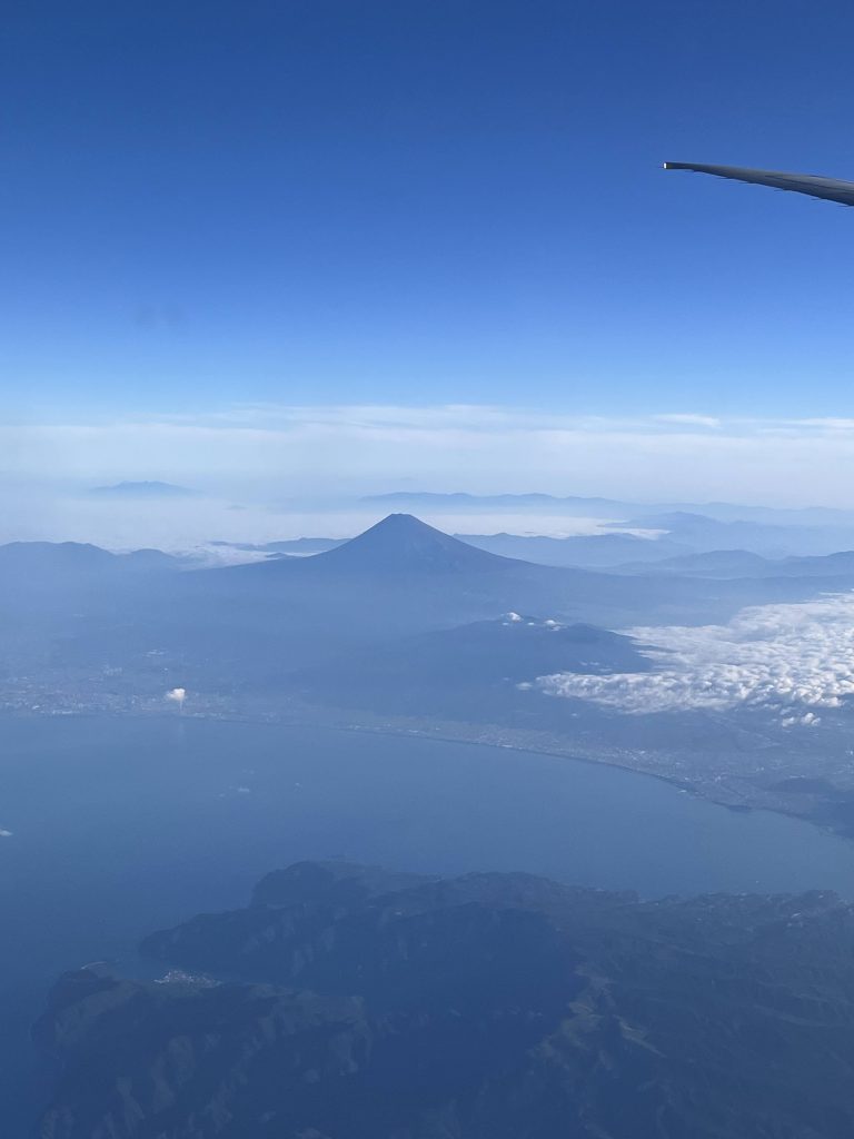 Vue du Mont Fuji depuis les airs