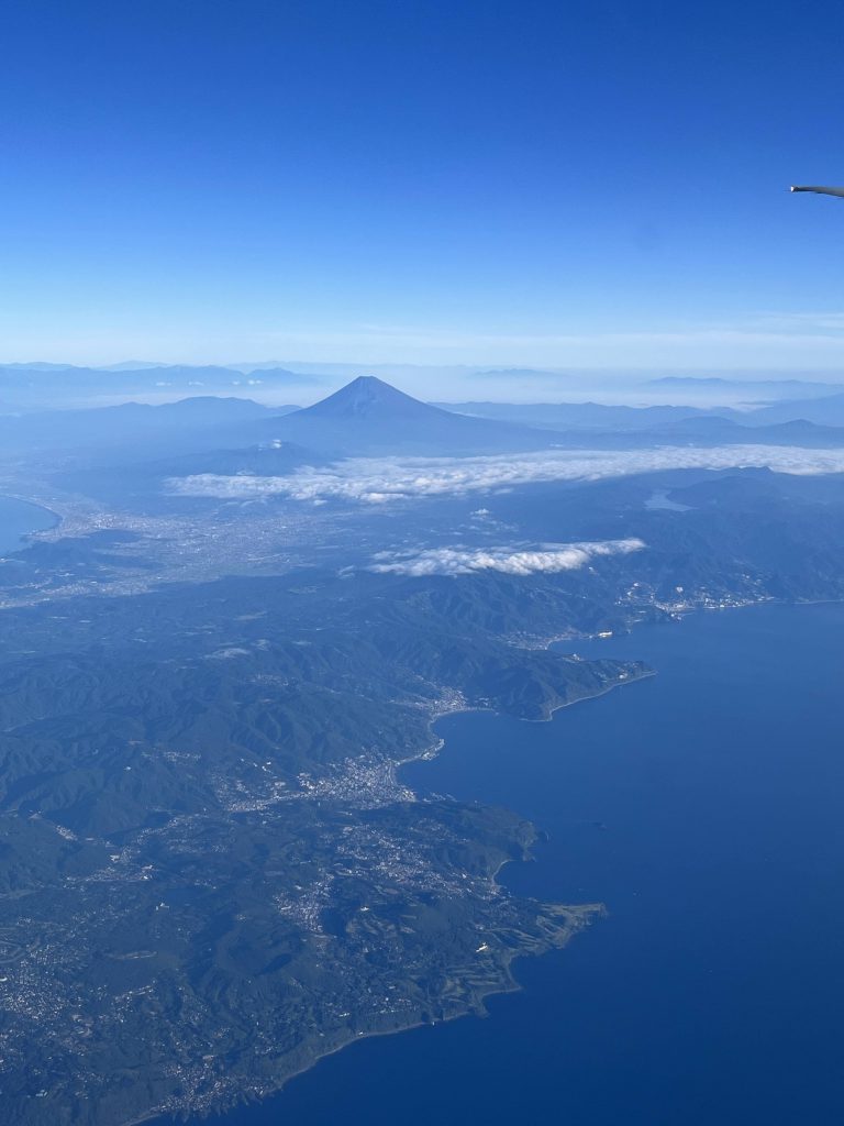 Vue du Mont Fuji depuis les airs