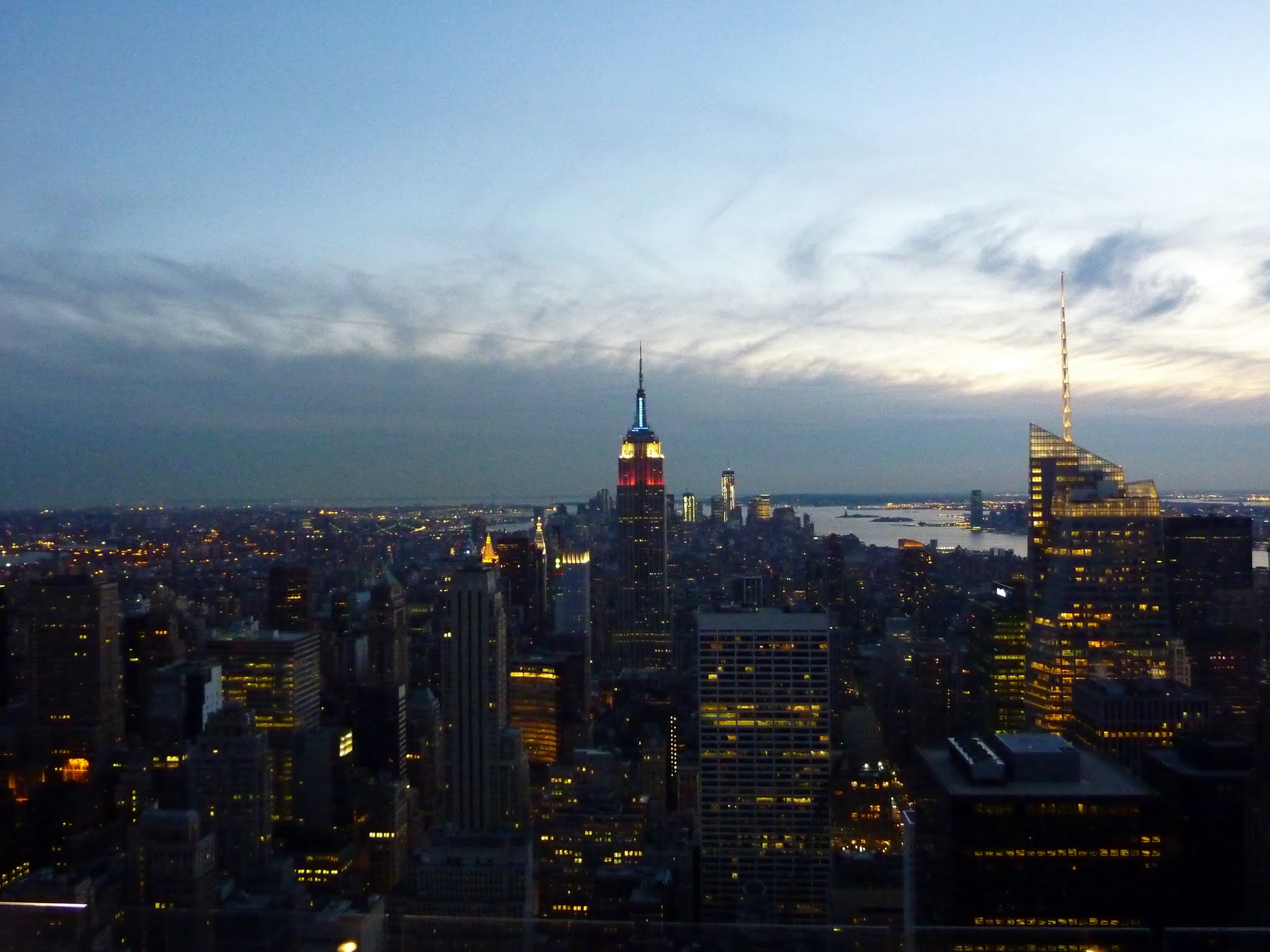 Coucher de soleil sur Manhattan