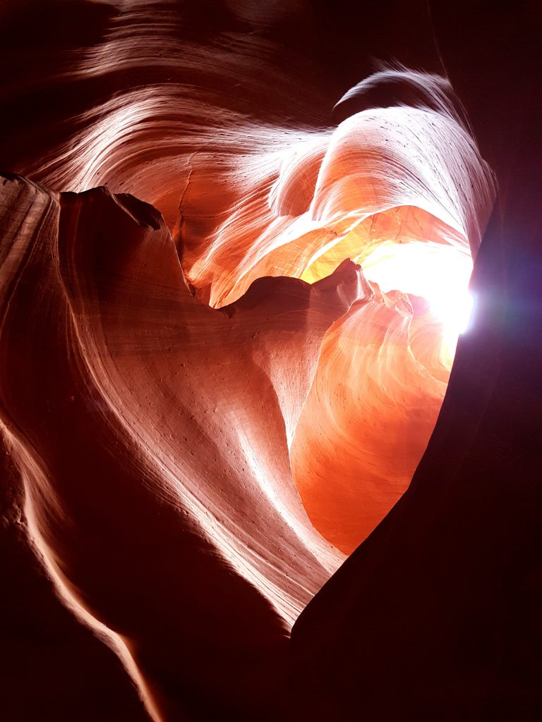 Un coeur dans Upper Antelope Canyon