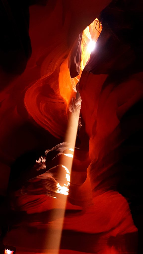 Rayon de soleil dans Upper Antelope Canyon