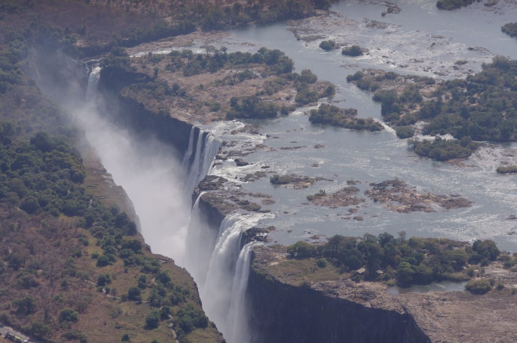 Les Chutes Victoria vues du ciel