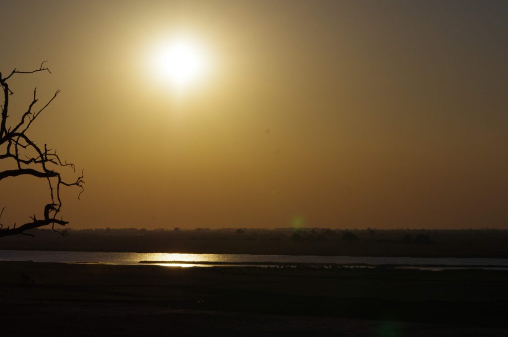 Coucher de soleil sur Chobe National Park