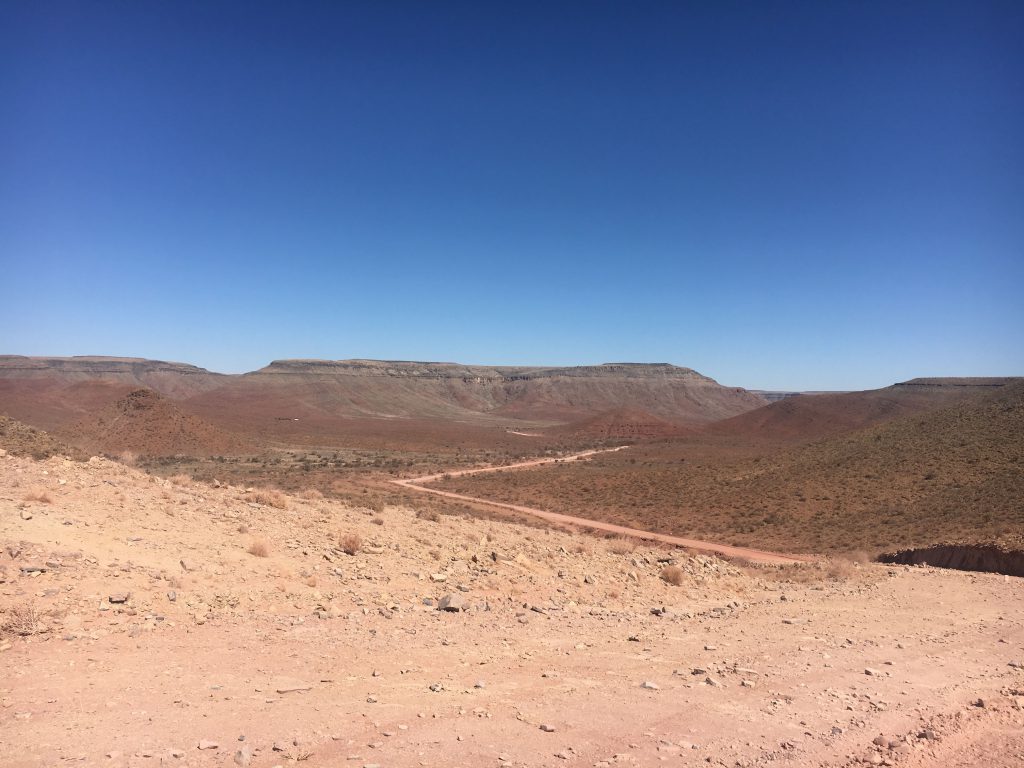 Piste en Namibie