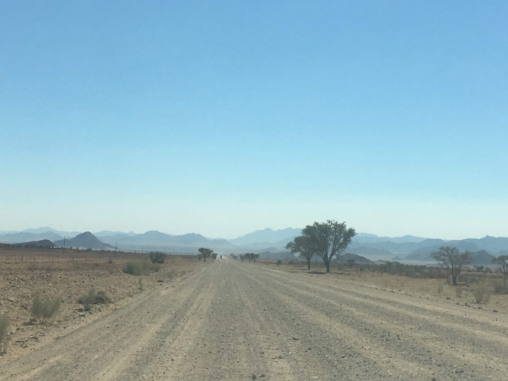 Piste en Namibie