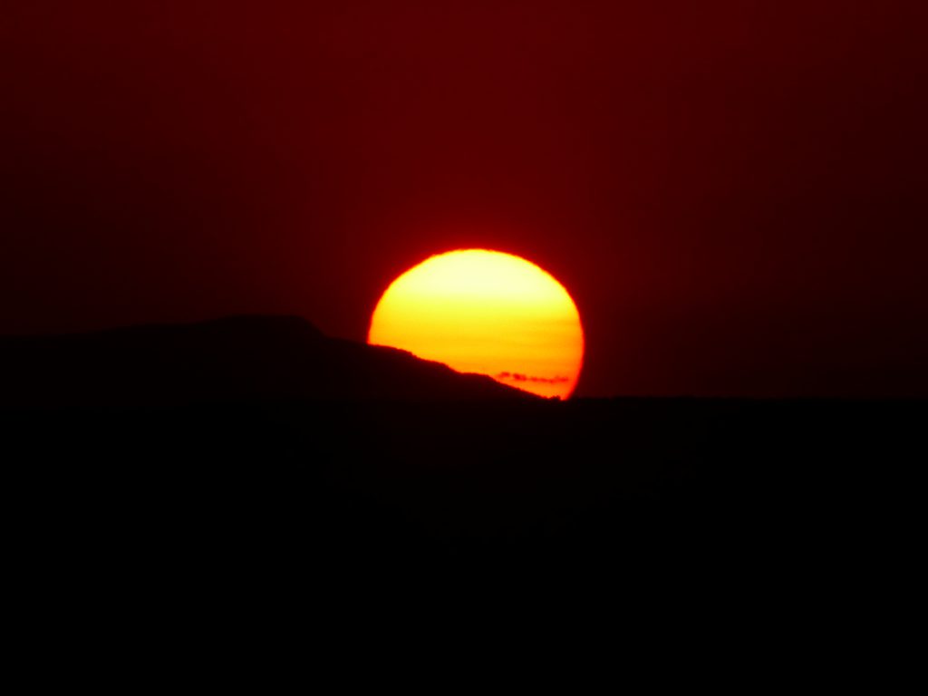 Coucher de soleil sur le Grand Canyon