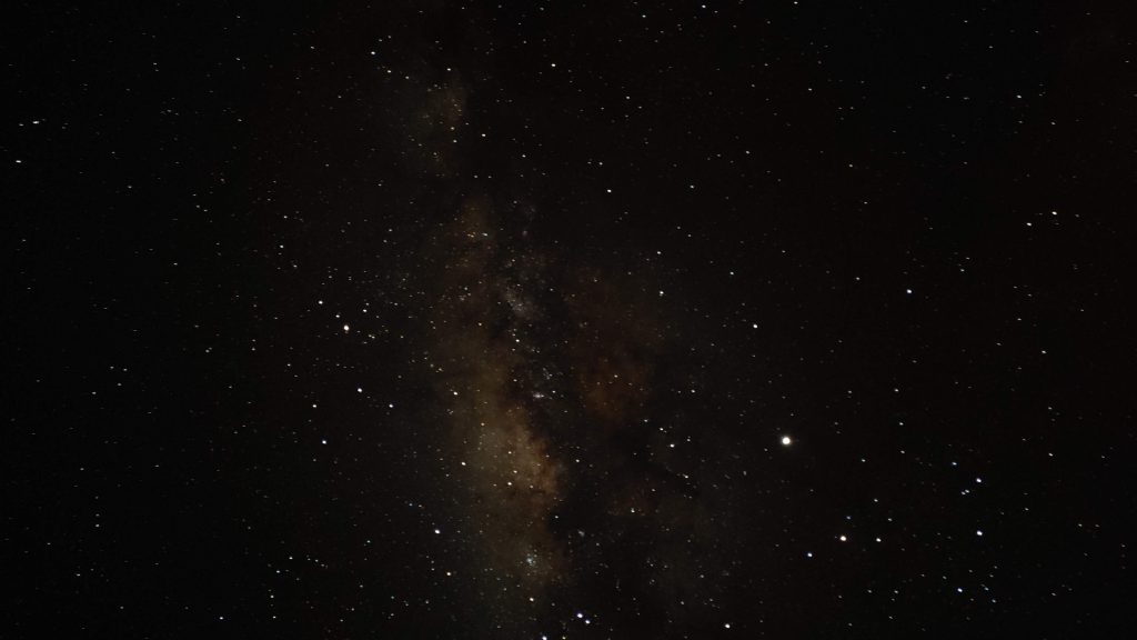 ciel étoilé dans le delta de l'Okavango