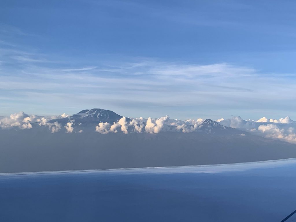 Le Kilimandjaro vu du ciel