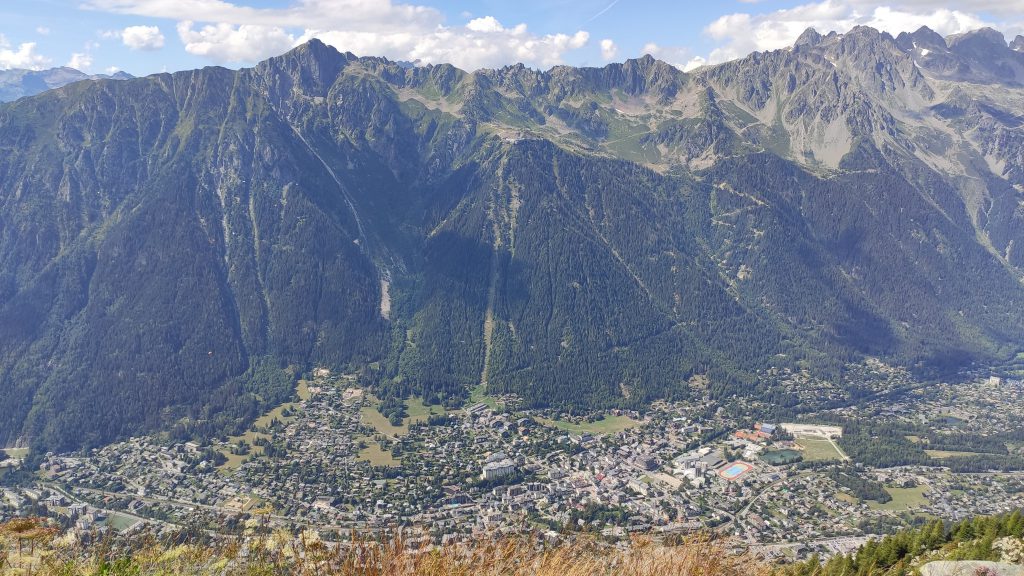 vue sur Chamonix