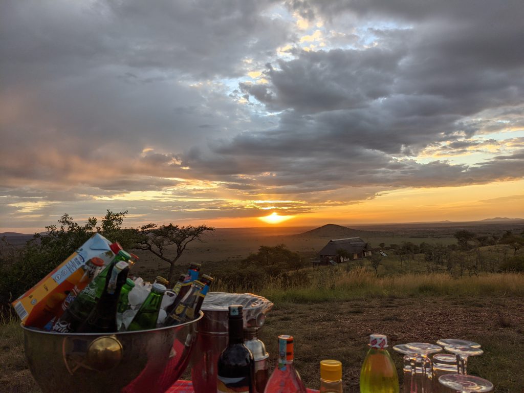 Coucher de soleil au Serengeti