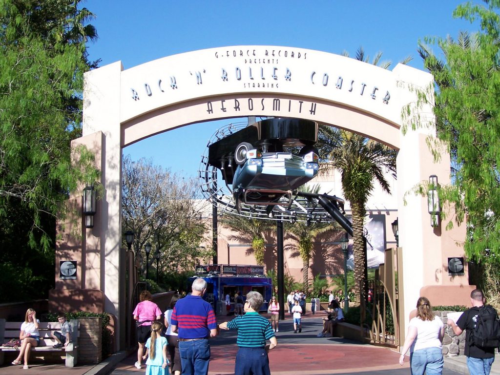 Entrée de Aerosmith Rock n' Roller Coaster