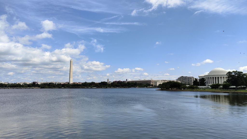 Vue sur le bassin