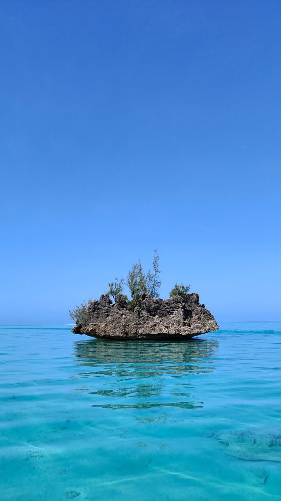 Rocher de cristal à l'Ile Maurice