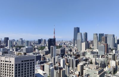 Vue sur Tokyo depuis le Park Hotel Tokyo