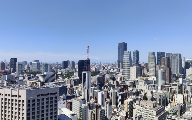 Vue sur Tokyo depuis le Park Hotel Tokyo