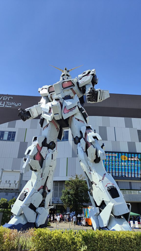 Un Gundam géant à Odaiba