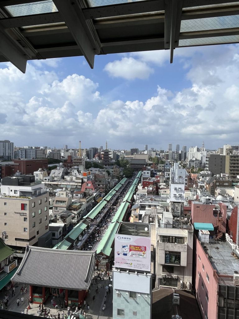 Vue depuis l'office du tourisme de Asakusa