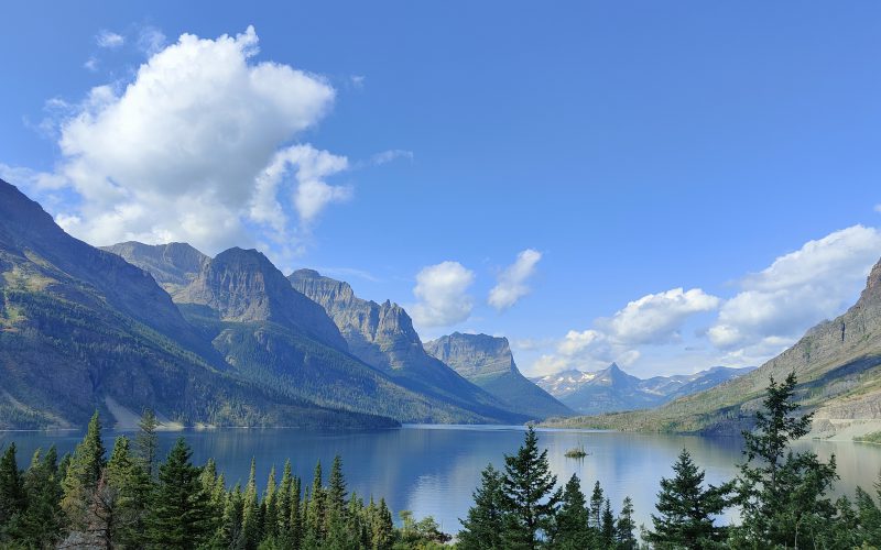 Wild Goose Island dans le parc de Glacier