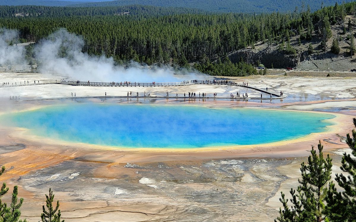 Grand Prismatic Spring au Yellowstone