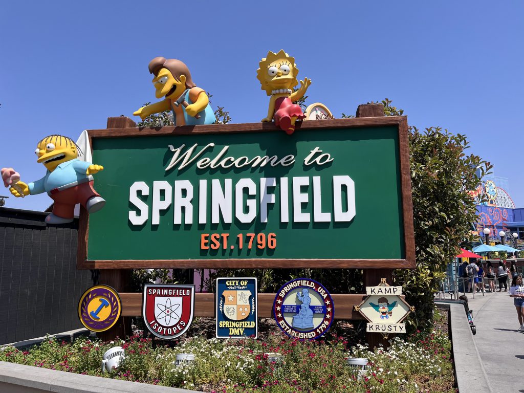 Springfield à Universal Studios Hollywood